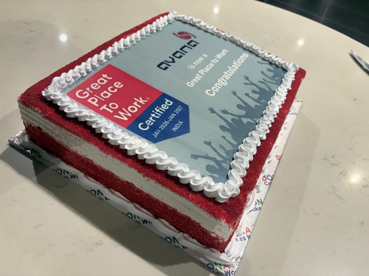 Great Place to Work celebration cake