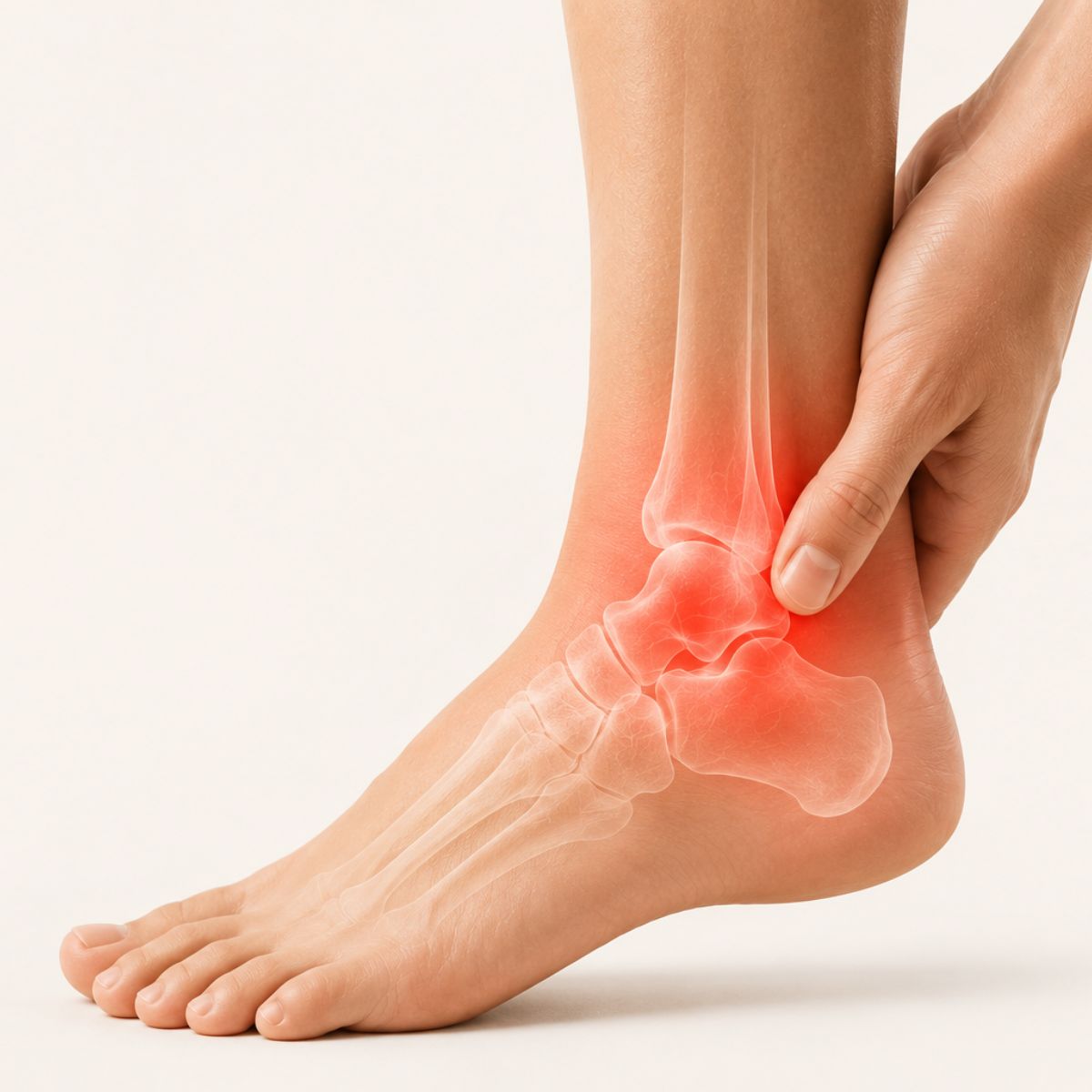 Foot and ankle pain bracing support — landing page hero